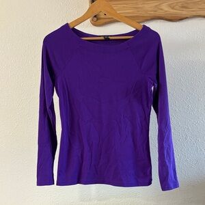 Ralph Lauren Women's Long Sleeve Top in Vibrant Purple